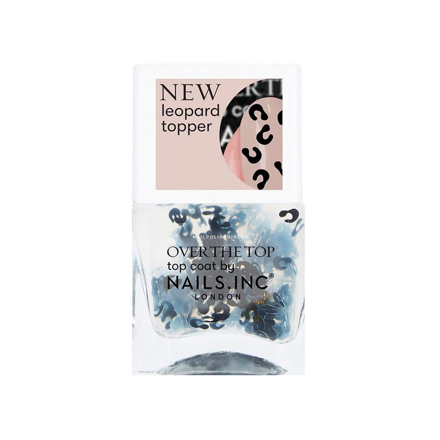 Nails Inc Over The Top Prowling In Paddington Leopard Topper Top Coat Nail Polish 14ml