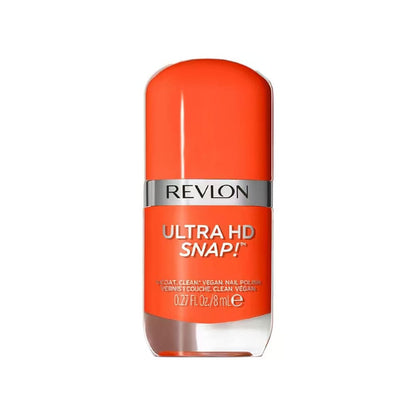 A bottle of Revlon Ultra HD Snap Nail Polish in shade 007 Hot Stuff.