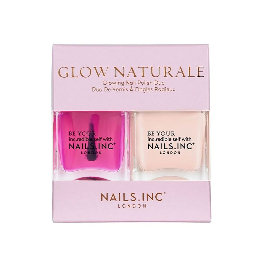 Nails Inc Duo Glow Naturale Glowing Nail Polish Duo 2x14ml
