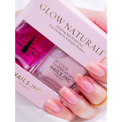 Nails Inc Duo Glow Naturale Glowing Nail Polish Duo 2x14ml
