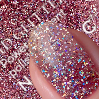 Nails Inc HD Glitter Power Pigment Polish All Amped Up Nail Polish 14ml