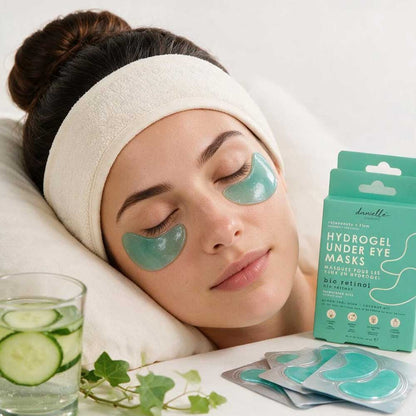 Danielle Creations Hydrogel Under Eye Masks Bio Retinol Green Tea, Aloe + Coconut Oil 10 x 2.7g