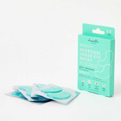 Danielle Creations Hydrogel Under Eye Masks Bio Retinol Green Tea, Aloe + Coconut Oil 10 x 2.7g