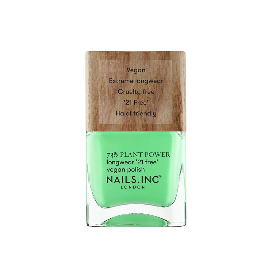 Nails Inc Plant Power Vegan Nail Polish Easy Being Green 14ml