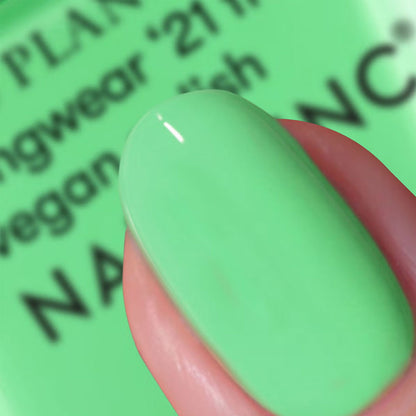 Nails Inc Plant Power Vegan Nail Polish Easy Being Green 14ml