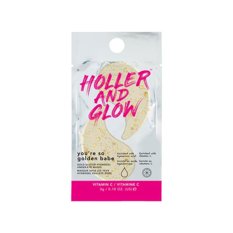 Holler & Glow Hydrogel Under Eye Masks You're So Golden Babe 8g