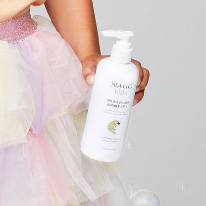 Natio Bubble Bath Kids Splish Splash Sweet Orange Grapefruit Lavender Patchouli 250ml