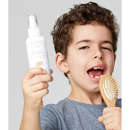 Natio Hair Detangler Kids Easy Peasy Mandarin Clary Sage Tea Tree Lavender 125ml