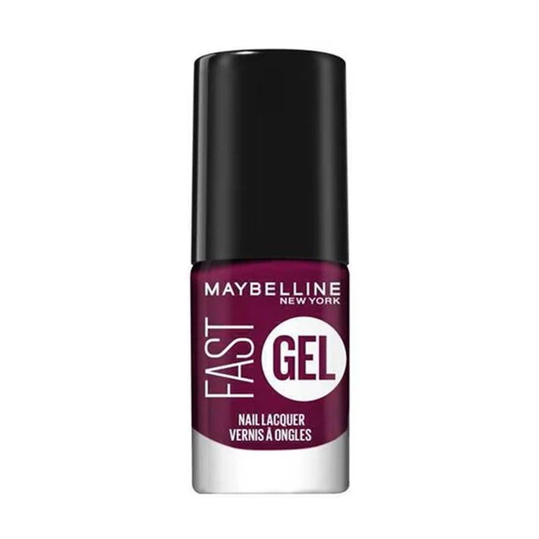 Maybelline Fast Gel nail polish bottle on a white background