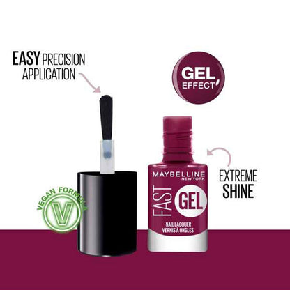 Maybelline Nail Polish Fast Gel 9 Plum Party 6.7ml