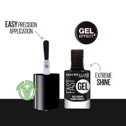 Maybelline Nail Polish Fast Gel 17 Blackout 6.7ml