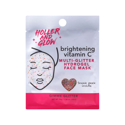 Holler & Glow Multi Glitter Hydrogel Face Mask Gimme Glitter 54g