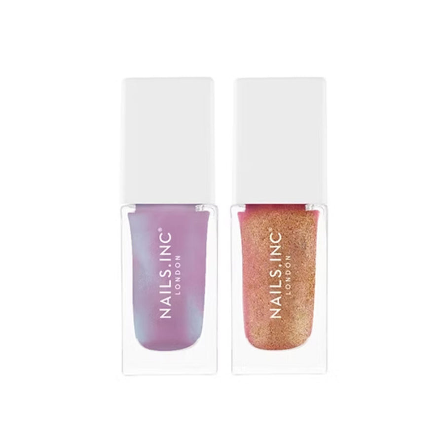 Nails Inc Dreamy Mini Nail Polish Duo Euphoria Highlight 2x8ml