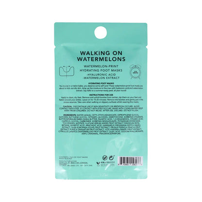 Holler & Glow Printed Foot Masks Walking On Watermelons 18ml