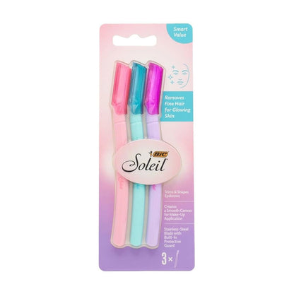 BIC Stainless Steel Blade Soleil Removes Fine Hair 3pk