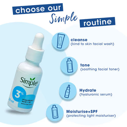 Simple Hyaluronic Acid & B5 3% Booster Serum 30ml