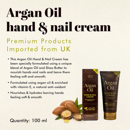 XBC Argan Oil Hand & Nail Cream 100ml
