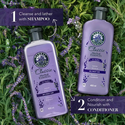 Herbal Essences Shampoo Classic Anti Frizz Lavender Almond Oil 400ml