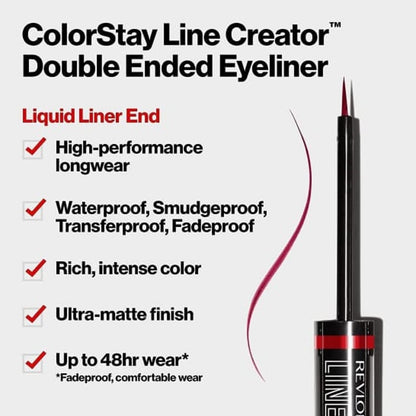 Revlon ColorStay Line Creator Double Ended Eyeliner 153 She's On Fire