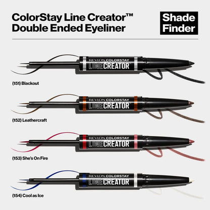 Revlon ColorStay Line Creator Double Ended Eyeliner 154 Cool As Ice