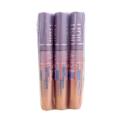 3x Maybelline New York Lash Sensational Sky High Waterproof Mascara 01 Very Black