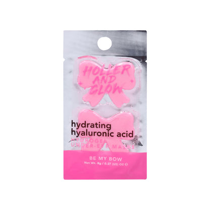 Holler & Glow Hydrogel Under Eye Masks Be My Bow Hydrating Hyaluronic Acid 8g