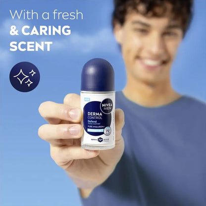 Nivea Men Antiperspirant Roll On Derma Control 72H Pro Vitamin B5 50ml