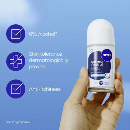 Nivea Antiperspirant Roll On Derma Control 72H Pro Vitamin B5 50ml