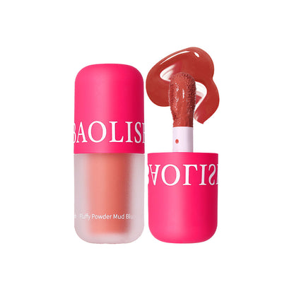 Baolishi Pink Fluffy Powder Mud Blush Shade 2