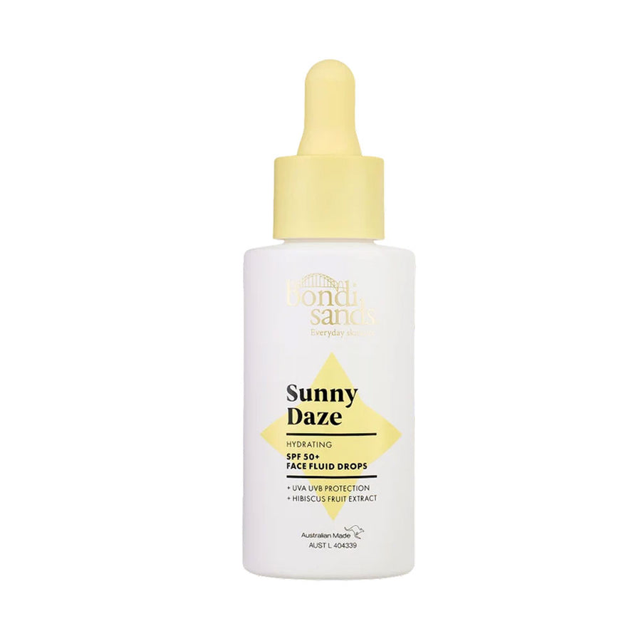 Bondi Sands Face Fluid Drops Sunny Daze Hydrating Spf 50+ Hibiscus Fruit Extract 30ml