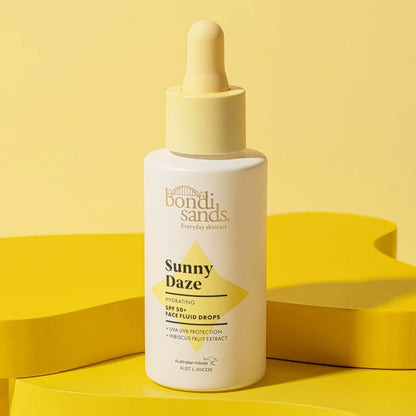 Bondi Sands Face Fluid Drops Sunny Daze Hydrating Spf 50+ Hibiscus Fruit Extract 30ml