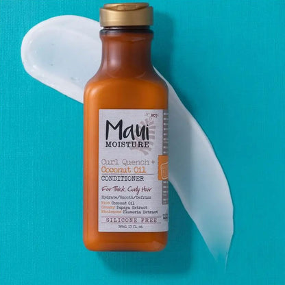 Maui Conditioner Moisture Hair Care For Thick Curly Hair Curl Quench& Coconut Oil 385ml