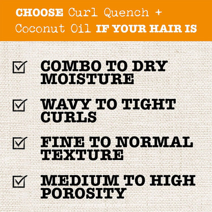 Maui Curl Smoothie For Thick Curly Hair Quench & Coconut Oil 340ml