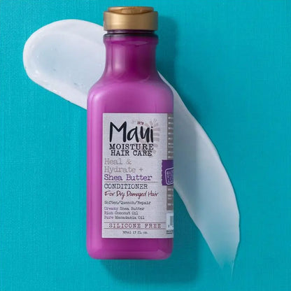 Maui Conditioner Moisture Hair Care Heal & Hydrate For Dry Damaged Hair Shea Butter 385ml