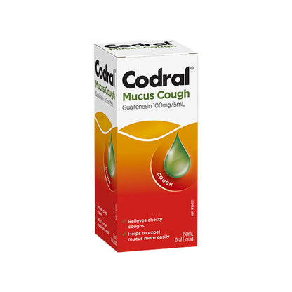 Codral Oral Liquid For Mucus Cough Guaifenesin 150ml