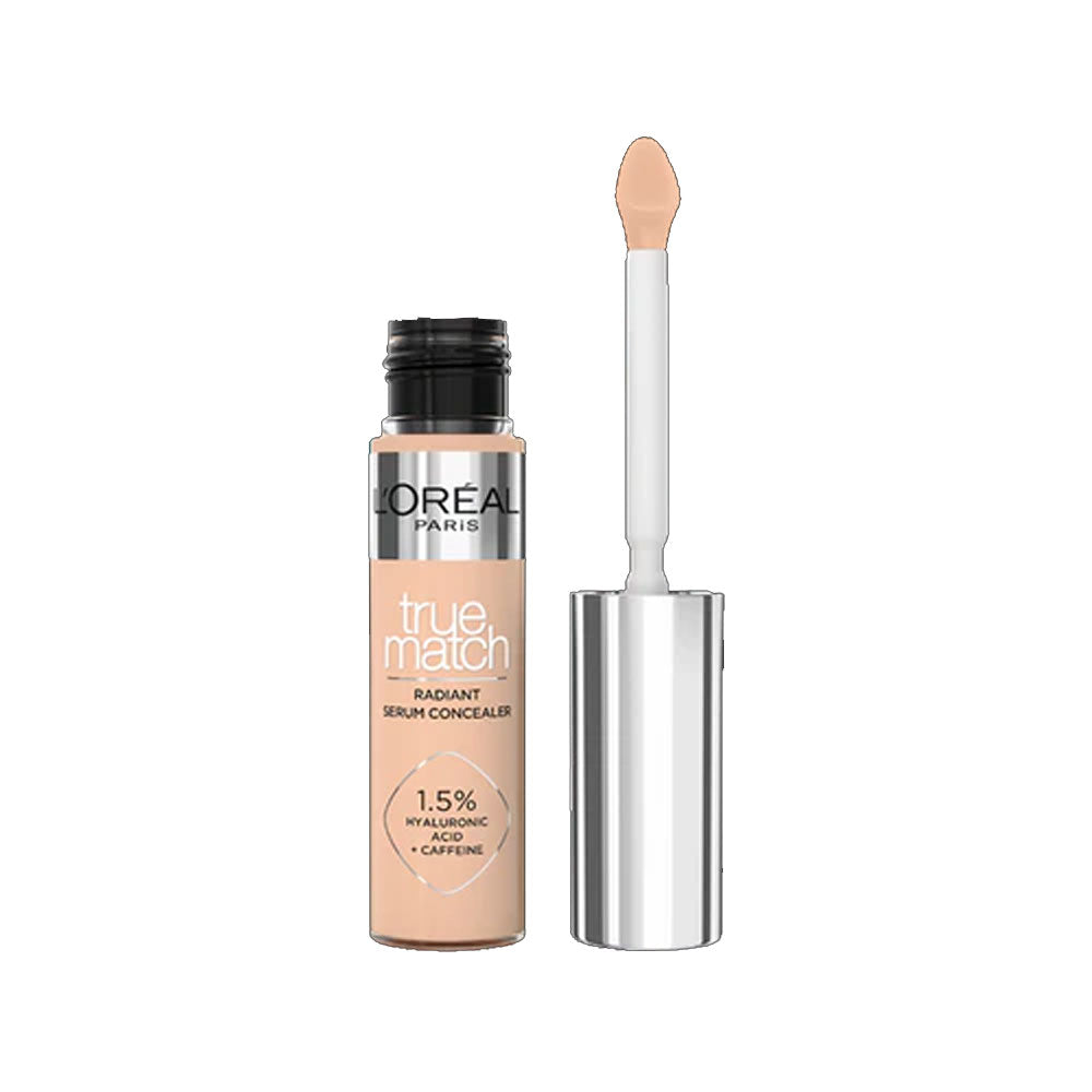 L'Oreal True Match Radiant Concealer bottle with applicator wand, shade 4N.