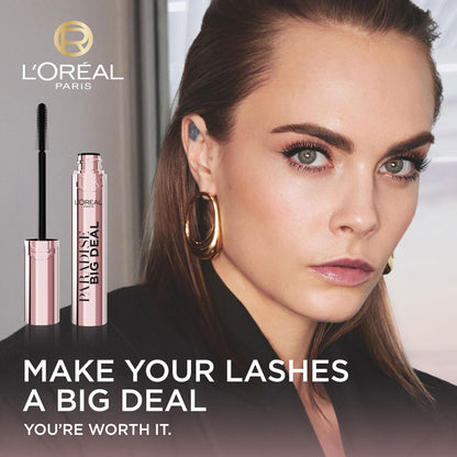 3x L'Oreal Paris Paradise Big Deal Volumising & Lengthening Mascara Black 9.9ml