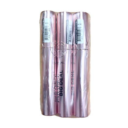 3x L'Oreal Paris Paradise Big Deal Volumising & Lengthening Mascara Black 9.9ml