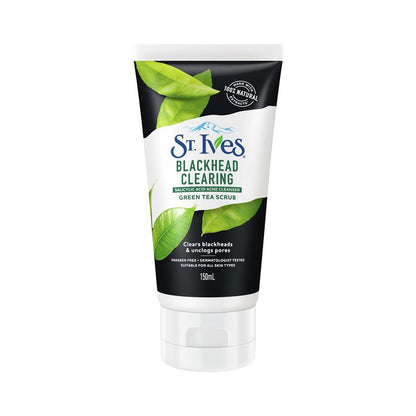 St Ives Blackhead Clearing Salicylic Acid Acne Cleanser Green Tea Scrub 150ml