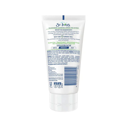 St Ives Blackhead Clearing Salicylic Acid Acne Cleanser Green Tea Scrub 150ml
