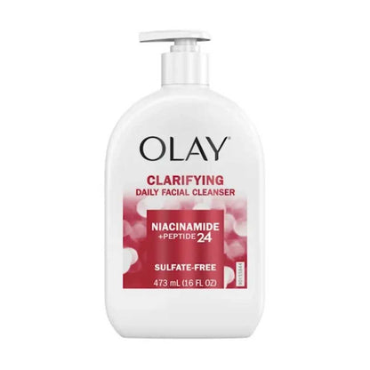 Olay Daily Facial Cleanser Clarifying Niacinamide Peptide 24 Sulfate Free 473ml
