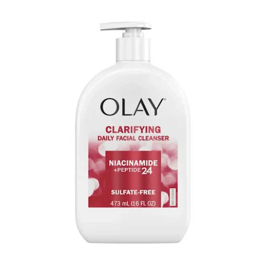 Olay Daily Facial Cleanser Clarifying Niacinamide Peptide 24 Sulfate Free 473ml