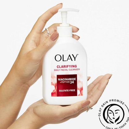 Olay Daily Facial Cleanser Clarifying Niacinamide Peptide 24 Sulfate Free 473ml