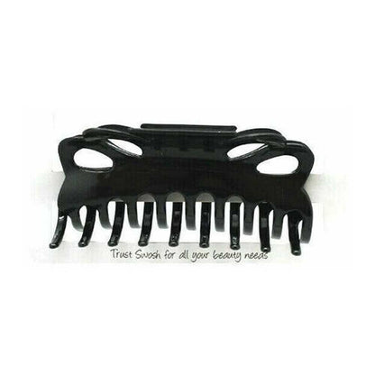 Swosh Hair Claw Clips 9cm Black 2pc