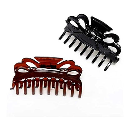 Swosh Hair Claw Clip 10.5cm Brown