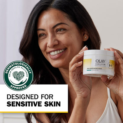 Olay Rich Moisturizing Cream Nourish Renew Strengthen 3-In-1 241g