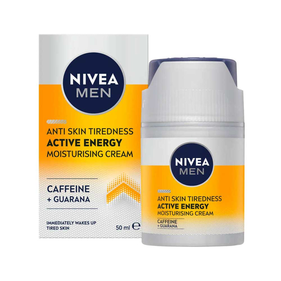 Nivea Men Moisturising Cream Anti Skin Tiredness Active Energy Caffeine + Guarana 50ml