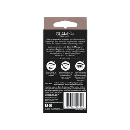 Manicare Lashes Magnetic Infused Glam Pro Lightweight No Adhesive Reusable Devyn Luxe