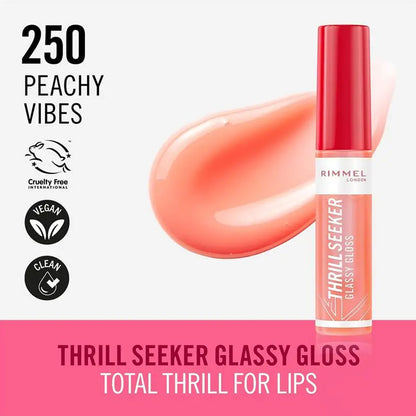 Rimmel Lipgloss Thrill Seeker 250 Peachy Vibes 10ml