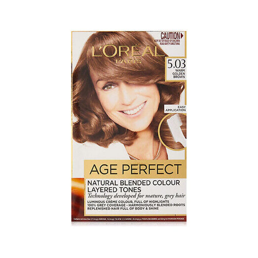 L'Oreal Hair Colour Age Perfect 5.03 Warm Golden Brown